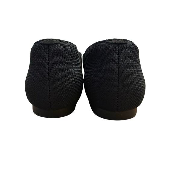 Vivaia Margot Square Toe V-Cut Flats Women’s 41.5 10 Black Cheetah Comfort Knit - Picture 5 of 6